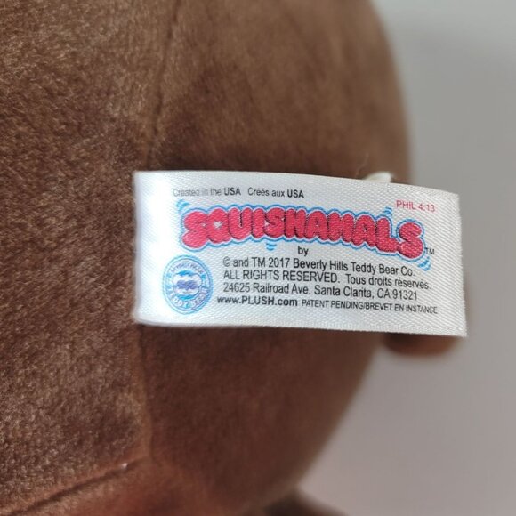 Squeezamals Sam the Sloth Plush Brown 8.5" Squish Stuffed Squeeze Slow Rise 2017 - Picture 8 of 9